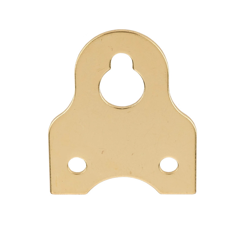 Picture Frame/Mirror Wall Hanger - Polished Brass Finish with Screws - 5 Piece